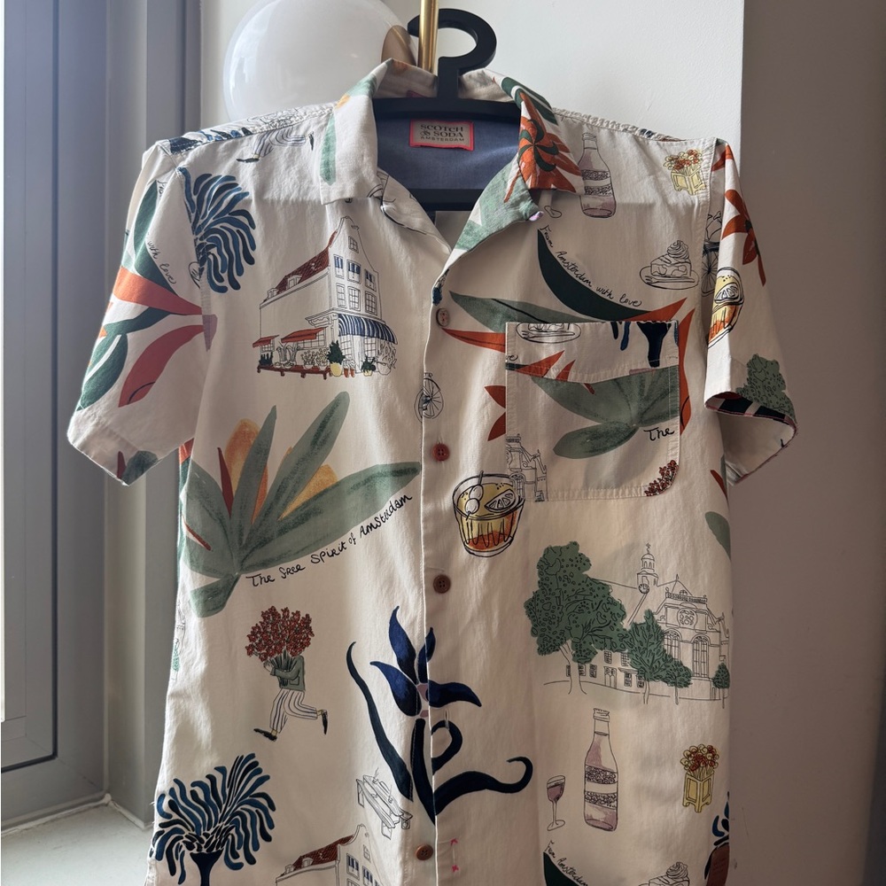 Colorful Printed Men's Shirt